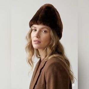Vintage Mouton Fur Cap – Real Fur Winter Hat